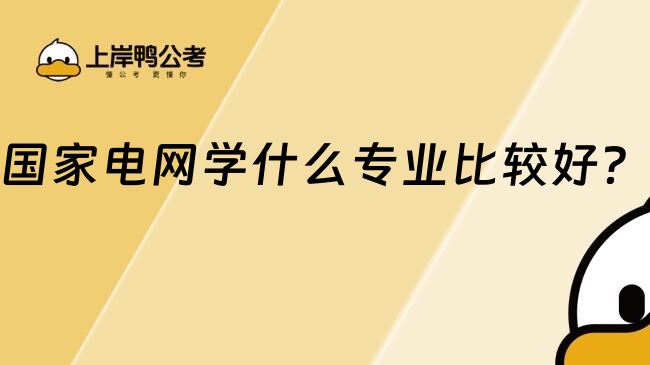國家電網(wǎng)學(xué)什么專業(yè)比較好？