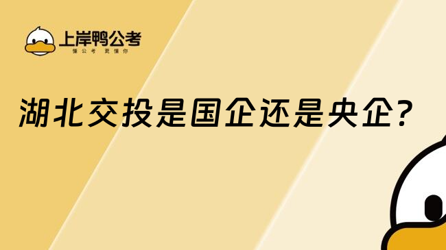 湖北交投是國企還是央企？