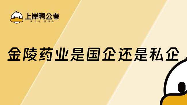 金陵藥業(yè)是國企還是私企