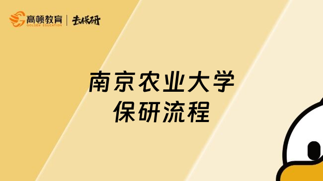 南京農(nóng)業(yè)大學(xué)保研流程