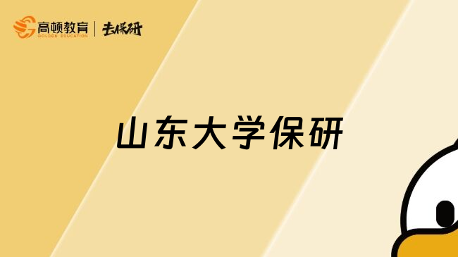山东大学保研