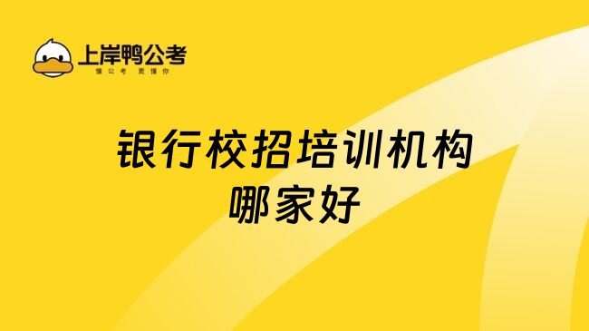 银行校招培训机构哪家好