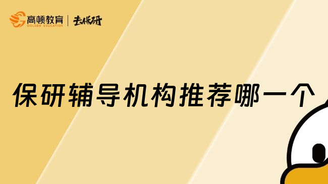 保研辅导机构推荐哪一个
