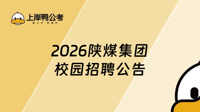 2026陕煤集团校园招聘公告