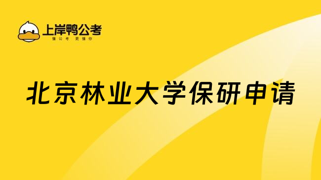 北京林业大学保研申请