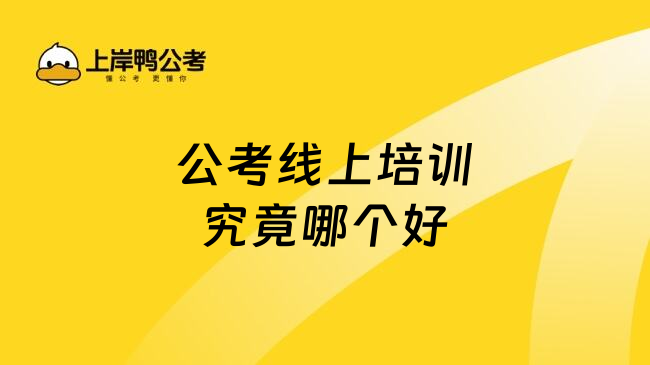 公考线上培训究竟哪个好