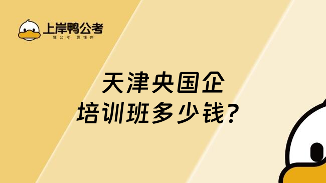天津央国企培训班多少钱？