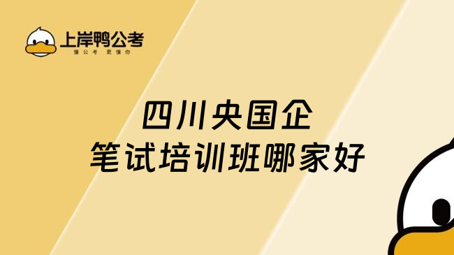 四川央国企笔试培训班哪家好