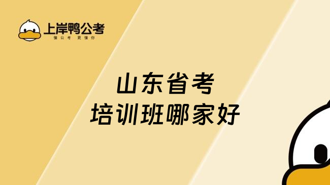 山东省考培训班哪家好