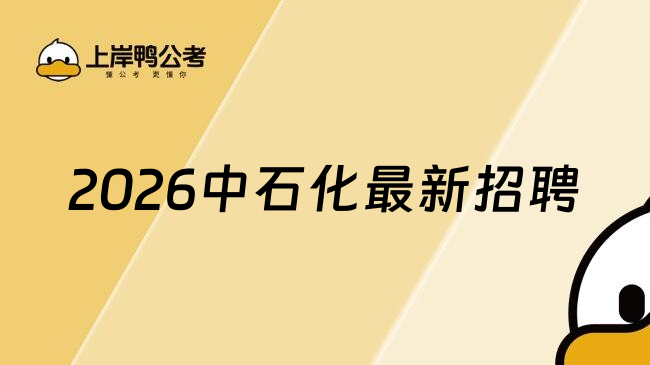 2026中石化最新招聘