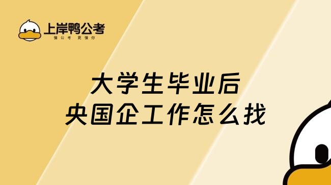 大学生毕业后央国企工作怎么找