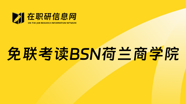 免联考读BSN荷兰商学院