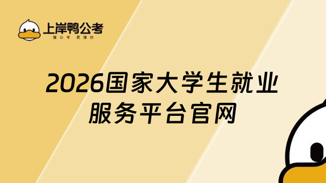 2026国家大学生就业服务平台官网