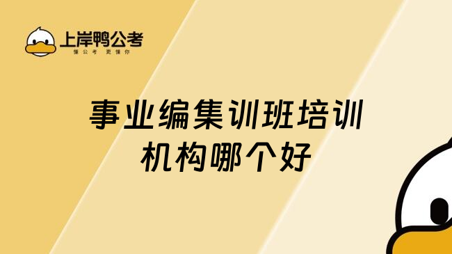 事业编集训班培训机构哪个好