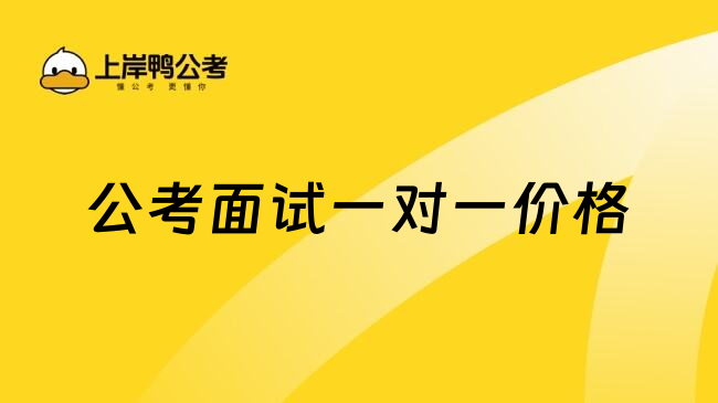 公考面试一对一价格