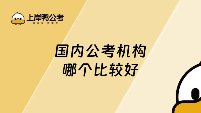 国内公考机构哪个比较好