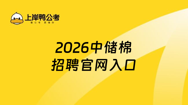 2026中储棉招聘官网入口