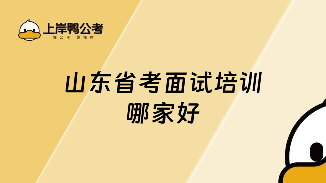 山东省考面试培训哪家好