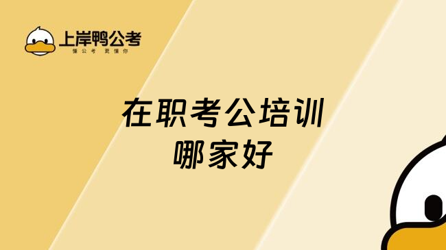 在职考公培训哪家好