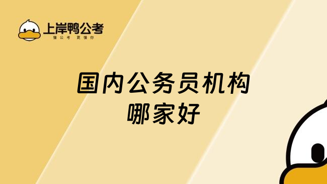 国内公务员机构哪家好