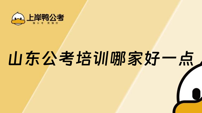 山东公考培训哪家好一点