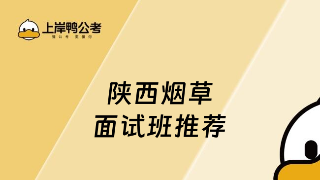 陕西烟草面试班推荐