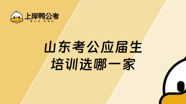 山东考公应届生培训选哪一家