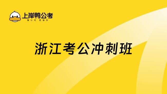 浙江考公冲刺班