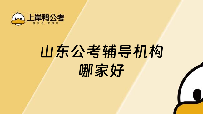 山东公考辅导机构哪家好