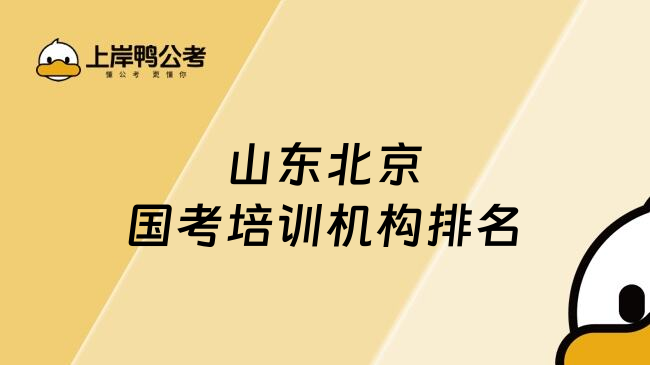 山东北京国考培训机构排名
