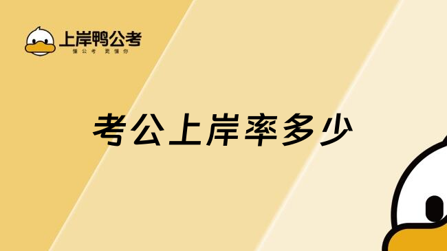 考公上岸率多少