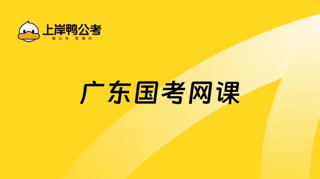 广东国考网课