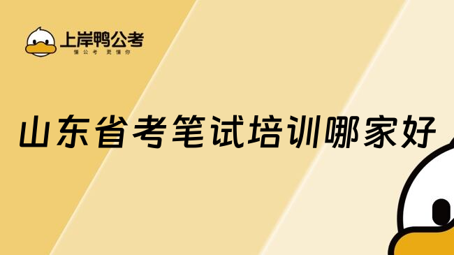山东省考笔试培训哪家好