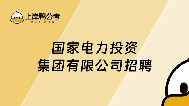 国家电力投资集团有限公司招聘
