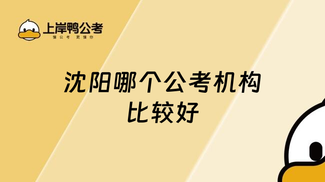 沈阳哪个公考机构比较好