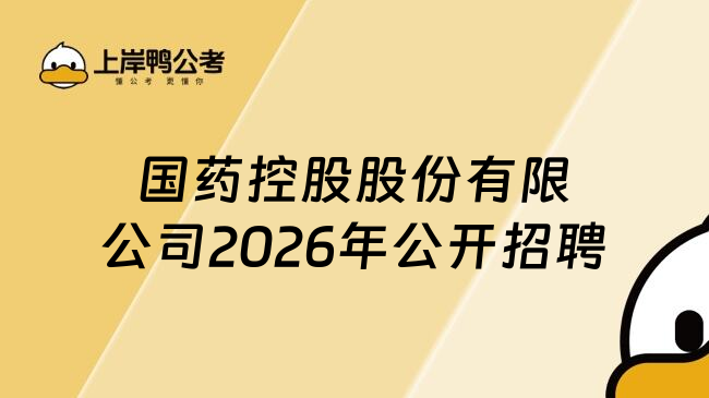 国药控股股份有限公司2026年公开招聘