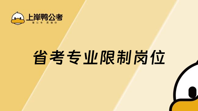 省考专业限制岗位