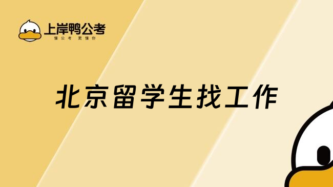 北京留学生找工作