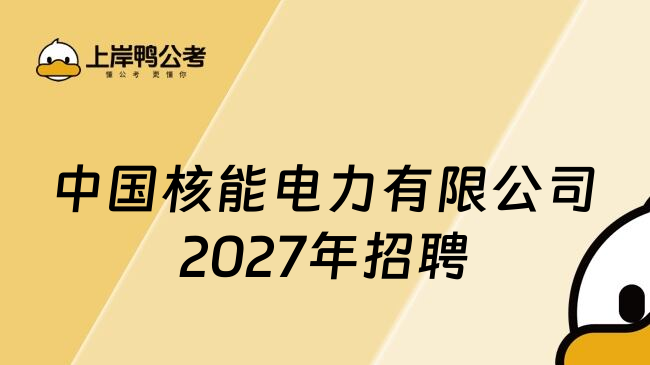 中国核能电力有限公司2027年招聘